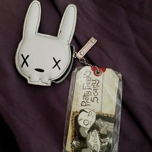 Bunny skull coin purse